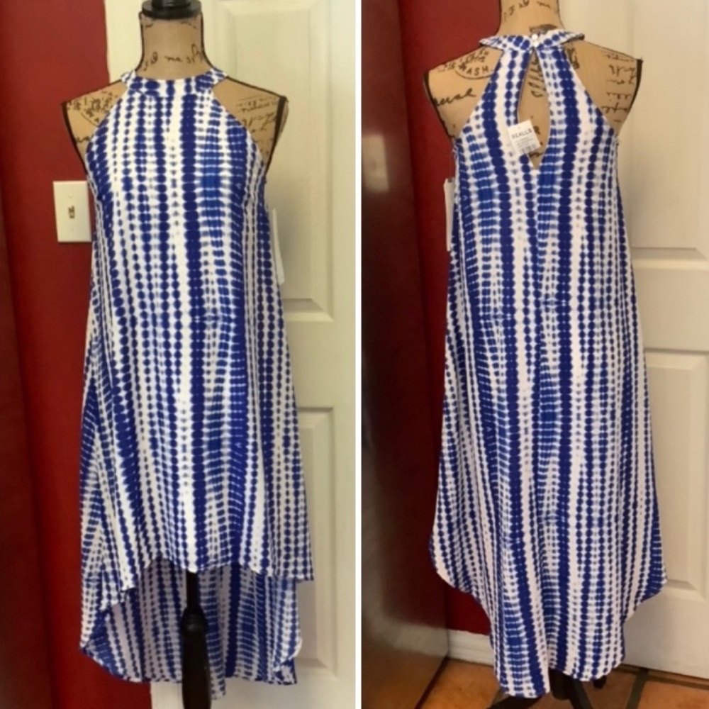 NWT Almost Famous Halter High/Low Midi Dress